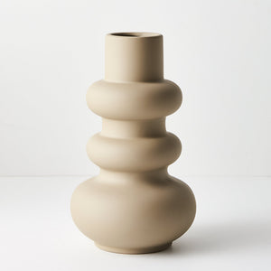 Curva Ceramic Vase - Sand