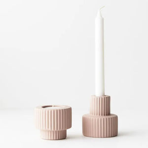 Paris Ceramic Candle Holder - Pink